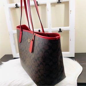 🔥COACH Signature Open City Tote